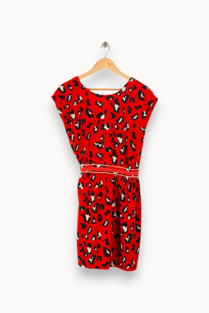 Robe rouge à motifs - Taille M/38