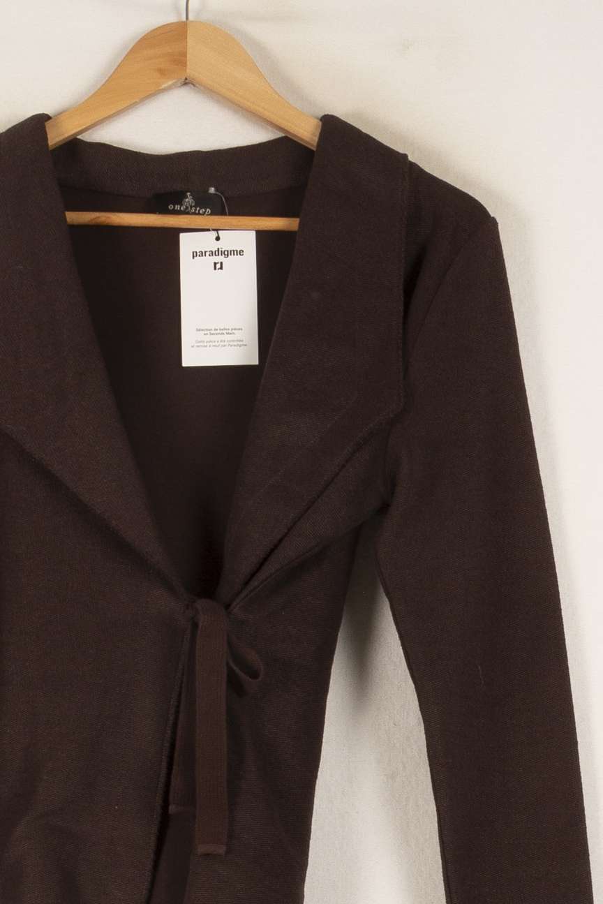 Cardigan Marron - Taille L/40 de la marque One Step | PARAD20670 - Vendu par Paradigme - Image 3