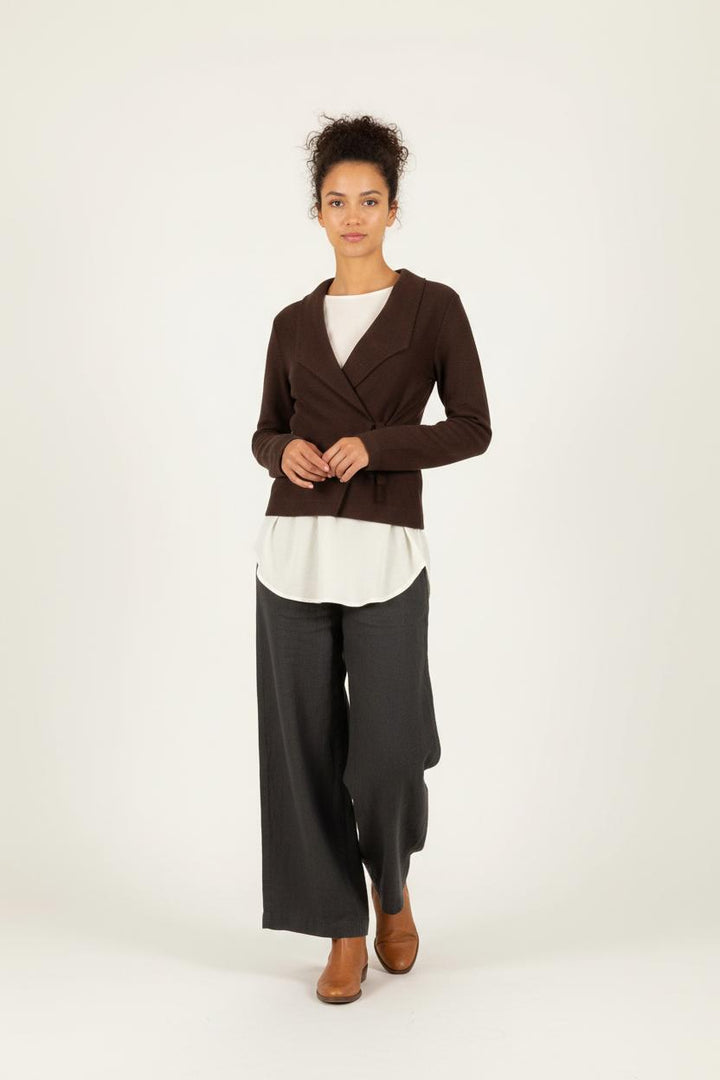 Cardigan Marron - Taille L/40 de la marque One Step | PARAD20670 - Vendu par Paradigme - Image 1