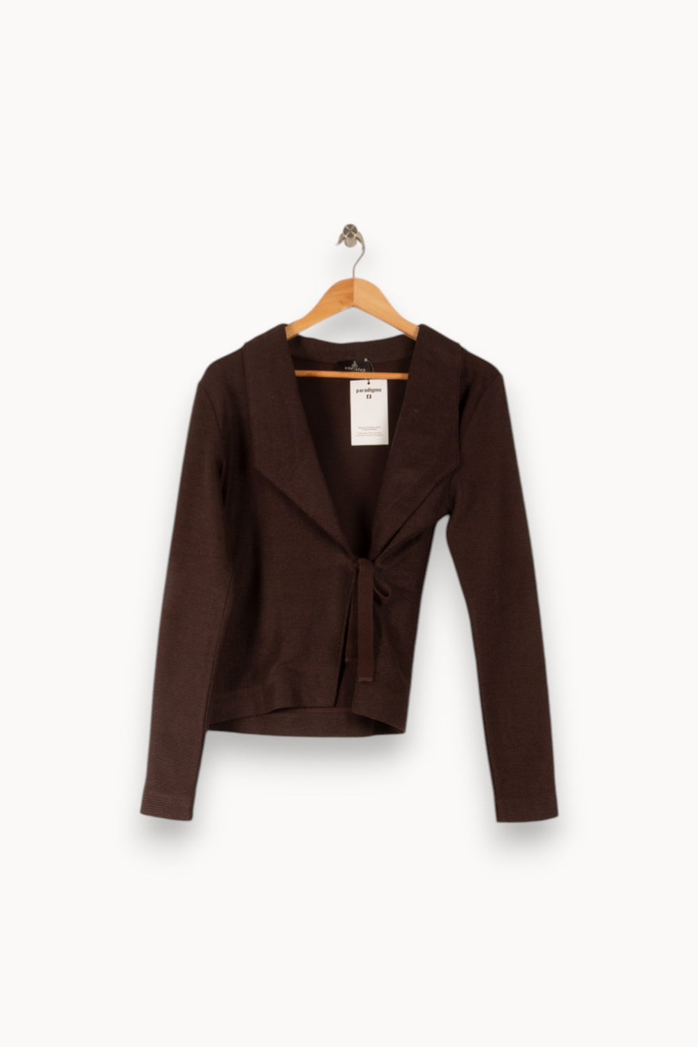 Cardigan Marron - Taille L/40 de la marque One Step | PARAD20670 - Vendu par Paradigme - Image 2