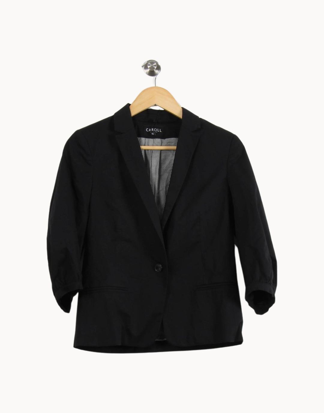 Blazer Noir - Taille S/36 de la marque Caroll | PARAD20697 - Vendu par Paradigme - Image 2