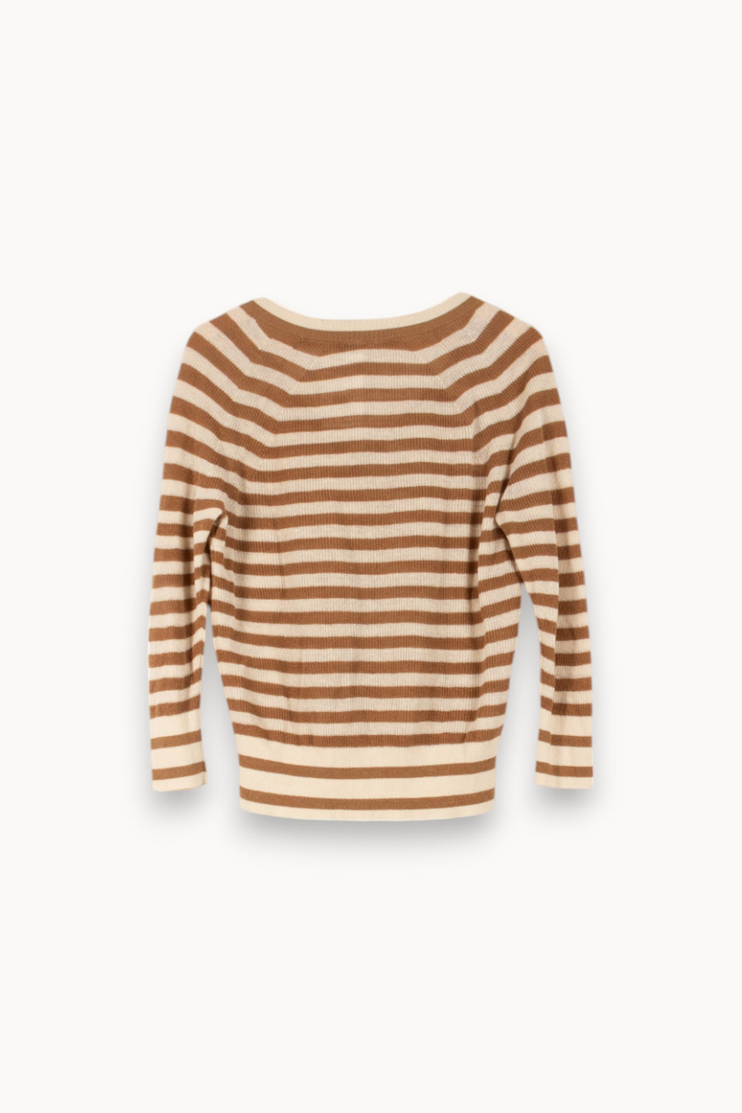 Pull Rayé Beige et Marron - Taille S/36 de la marque Comptoir des Cotonniers | PARAD20699 - Vendu par Paradigme - Image 4