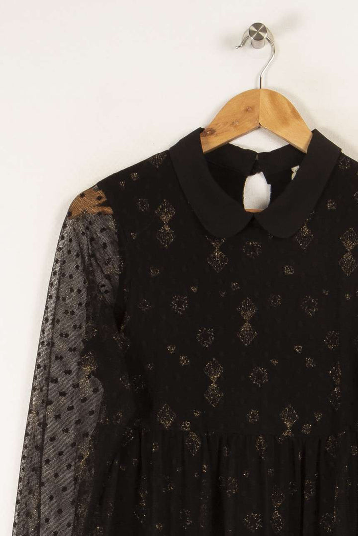 Robe noire avec détails - Taille M/38