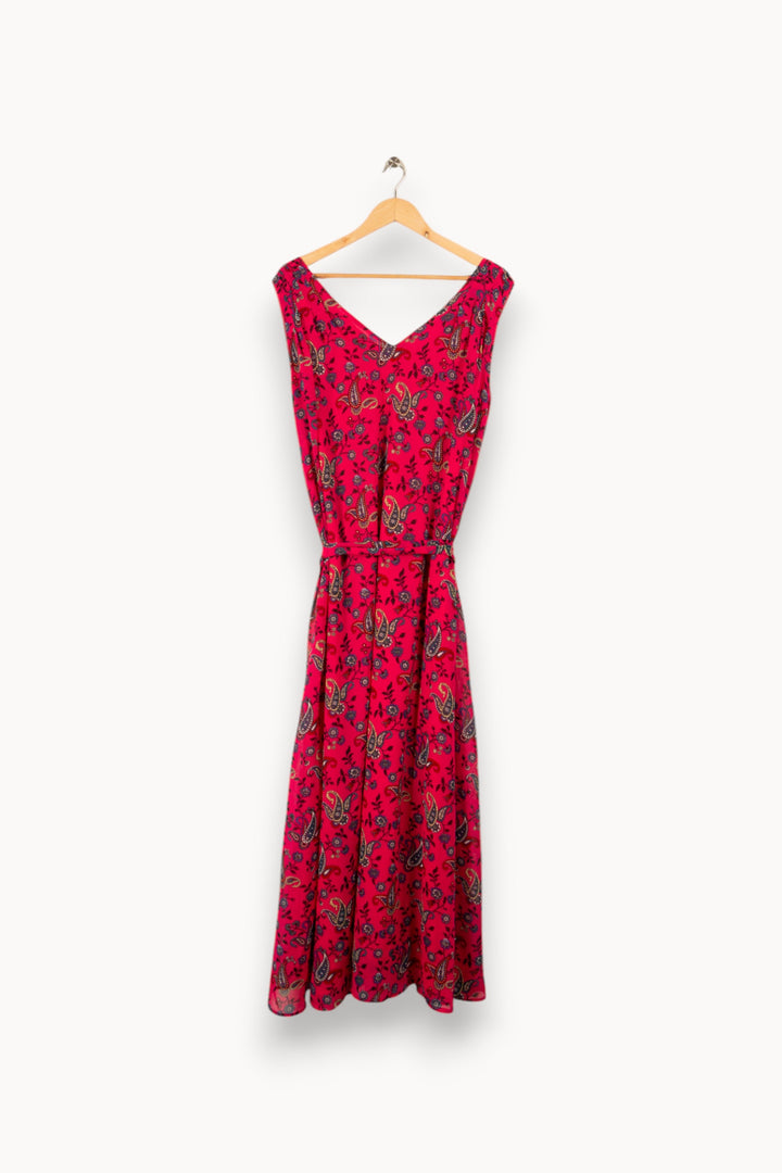 Robe longue rose à motifs - Taille L/40