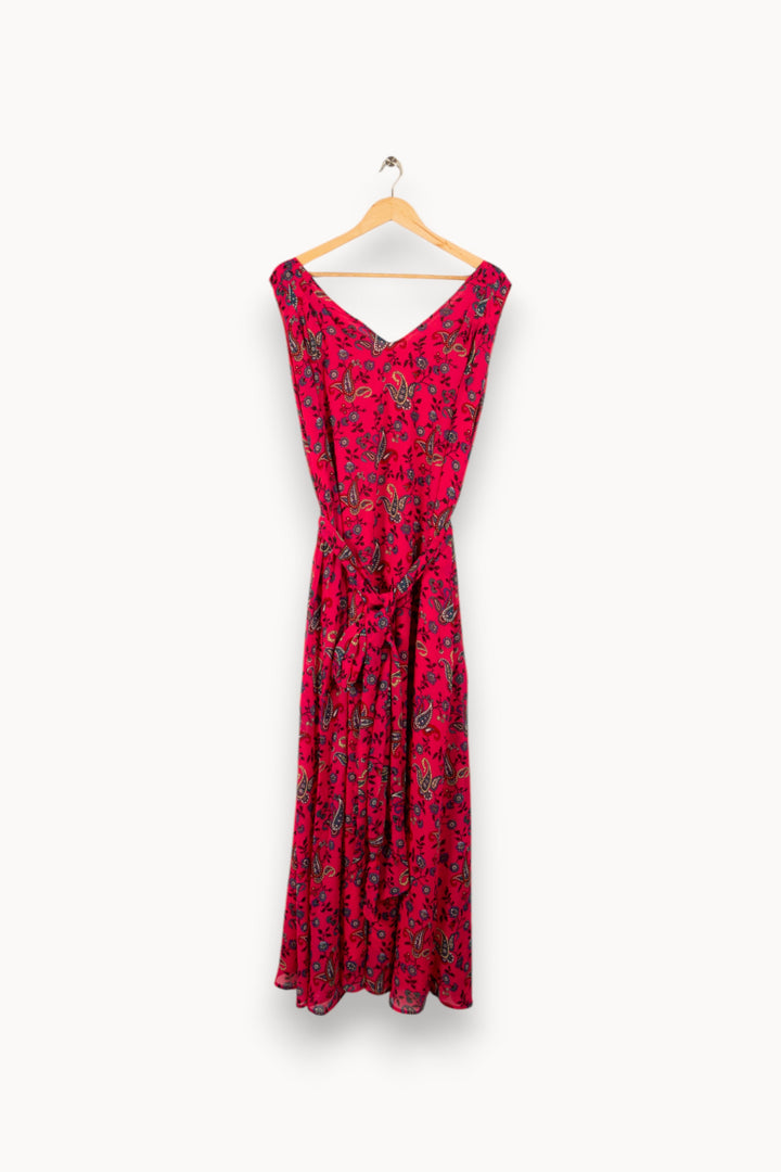 Robe longue rose à motifs - Taille L/40