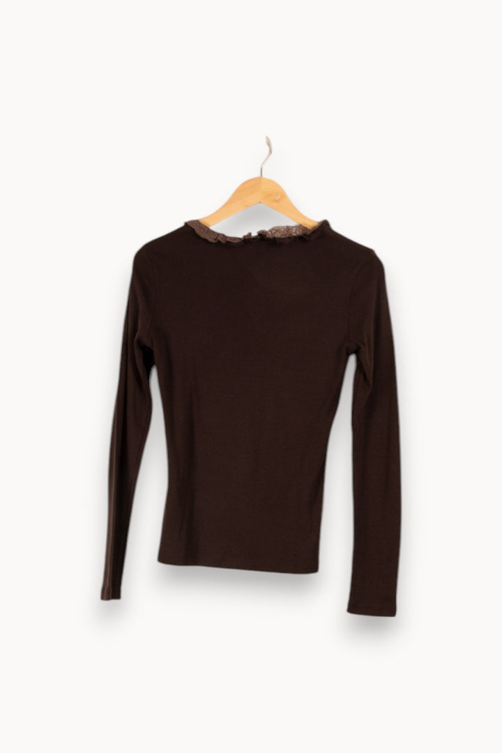 T-shirt manches longues marron - Taille L/40