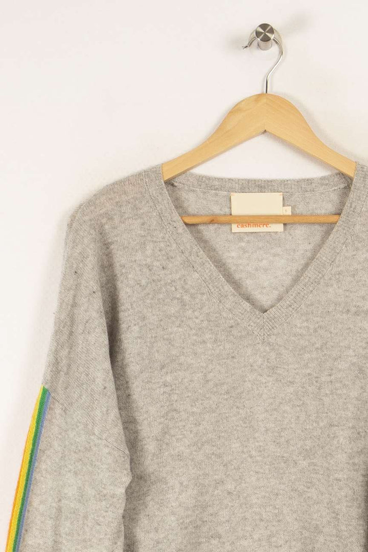 Pull gris avec détails - Taille S/36