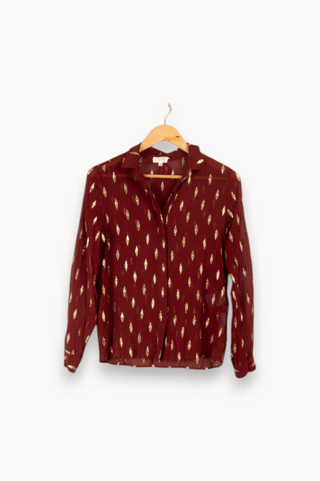 Blouse bordeaux - Taille XS/34