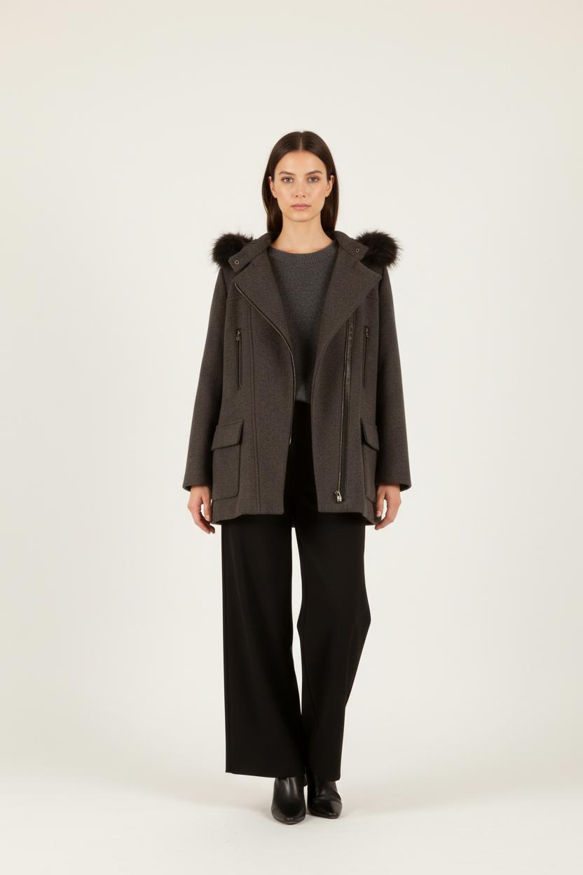 Duffle-coat Gris - Taille XL/42 de la marque ZAPA | PARAD20869 - Vendu par Paradigme - Image 1