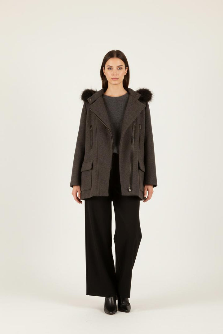 Duffle-coat Gris - Taille XL/42 de la marque ZAPA | PARAD20869 - Vendu par Paradigme - Image 1