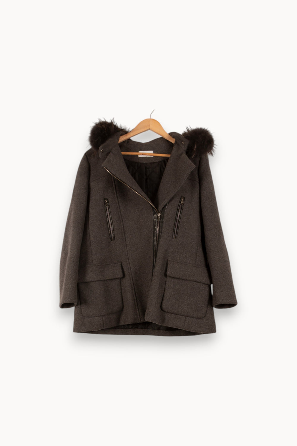 Duffle-coat Gris - Taille XL/42 de la marque ZAPA | PARAD20869 - Vendu par Paradigme - Image 2