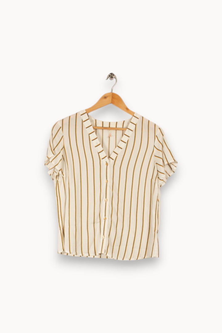 Chemise blanche rayée - Taille M/38
