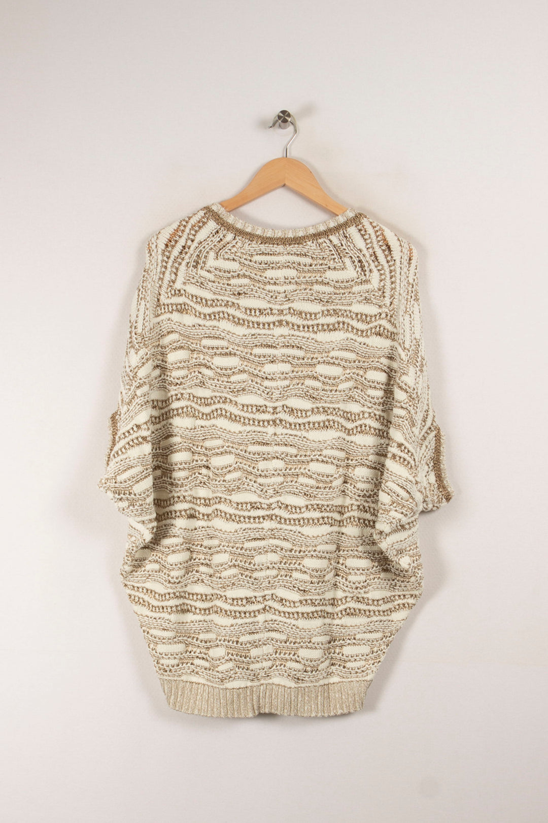 Pull Beige et Blanc - Taille T.U. de la marque Maje | PARAD20901 - Vendu par Paradigme - Image 4
