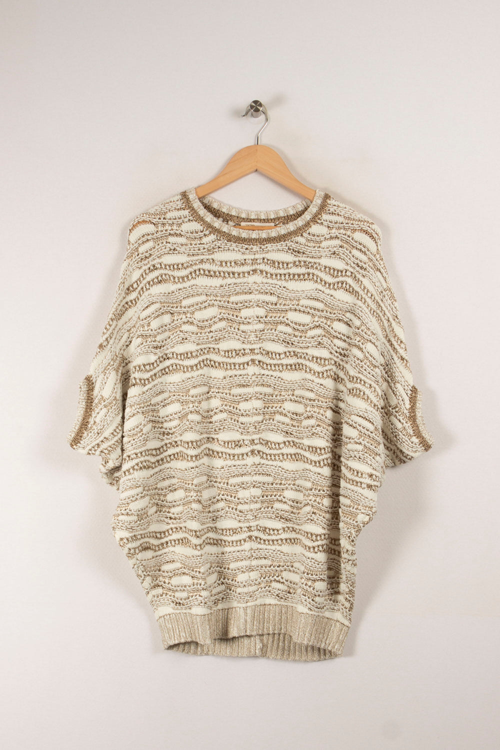 Pull Beige et Blanc - Taille T.U. de la marque Maje | PARAD20901 - Vendu par Paradigme - Image 2
