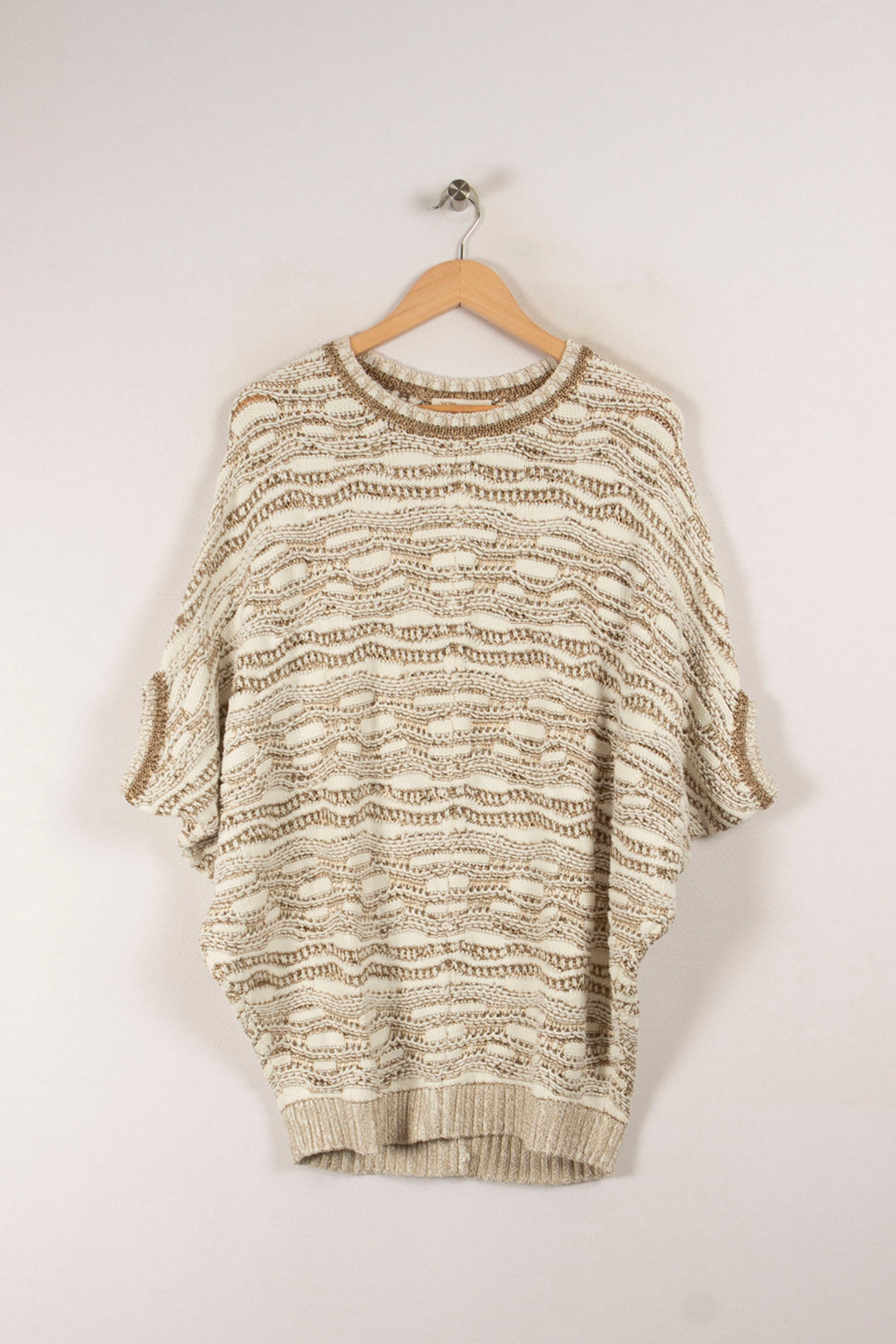 Pull Beige et Blanc - Taille T.U. de la marque Maje | PARAD20901 - Vendu par Paradigme - Image 2