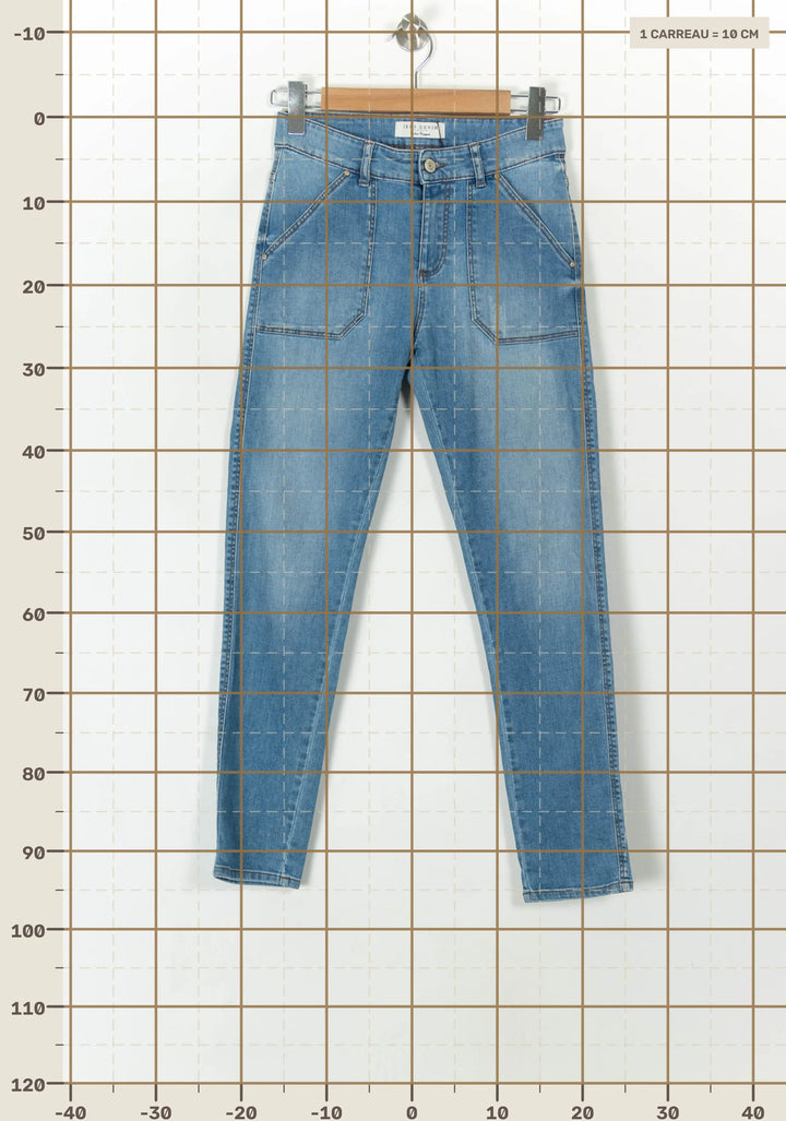 Jean Bleu - Taille XS/34 de la marque IKKS | PARAD20906 - Vendu par Paradigme - Image 4