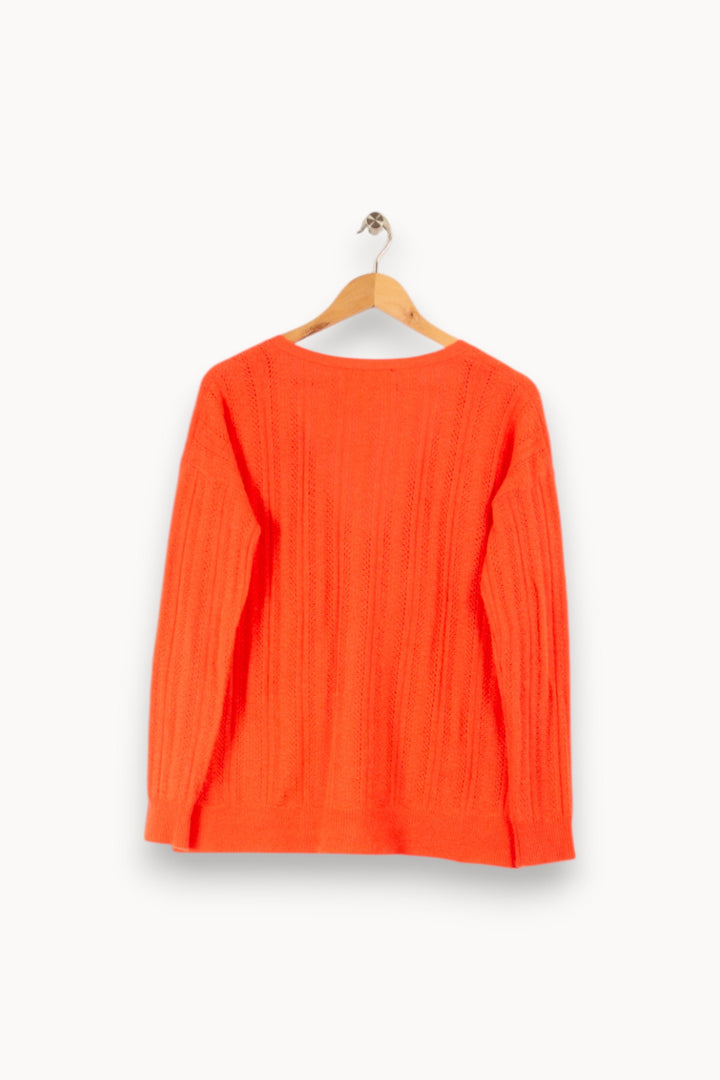 Cardigan orange - Taille S/36