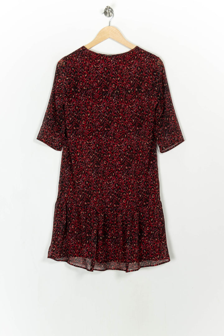 Robe Courte Bordeaux et Noir - Taille S/36 de la marque One Step | PARAD20929 - Vendu par Paradigme - Image 4