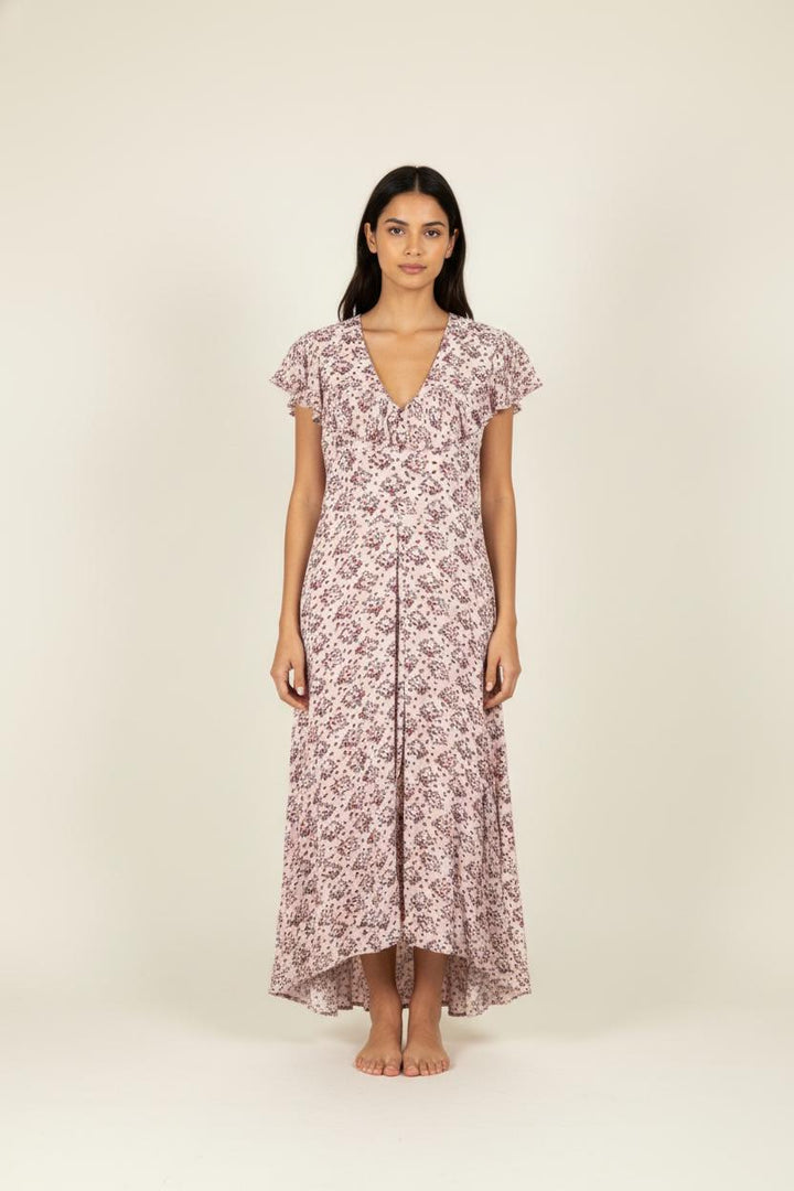 Robe rose à motifs - Taille M/38