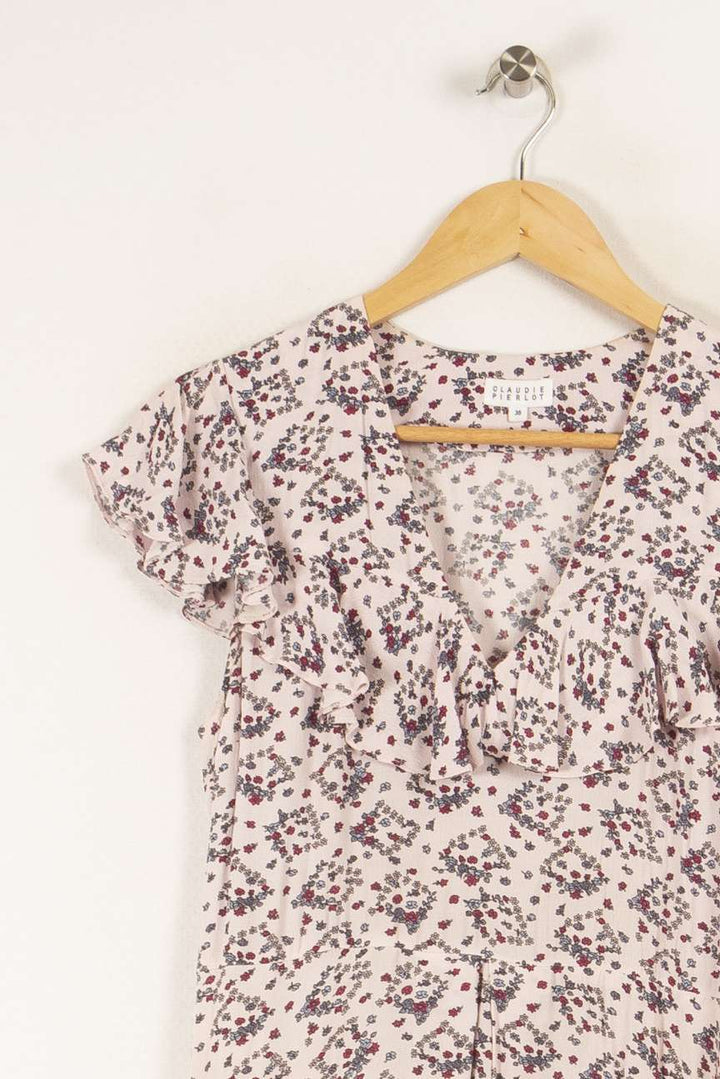 Robe rose à motifs - Taille M/38