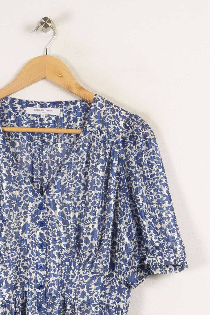 Robe bleue à motifs - Taille XXL/44