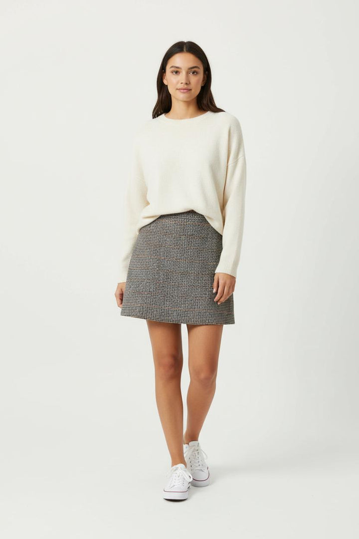 Jupe Écossaise Grise - Taille L/40 de la marque Comptoir des Cotonniers | PARAD20955 - Vendu par Paradigme - Image 1