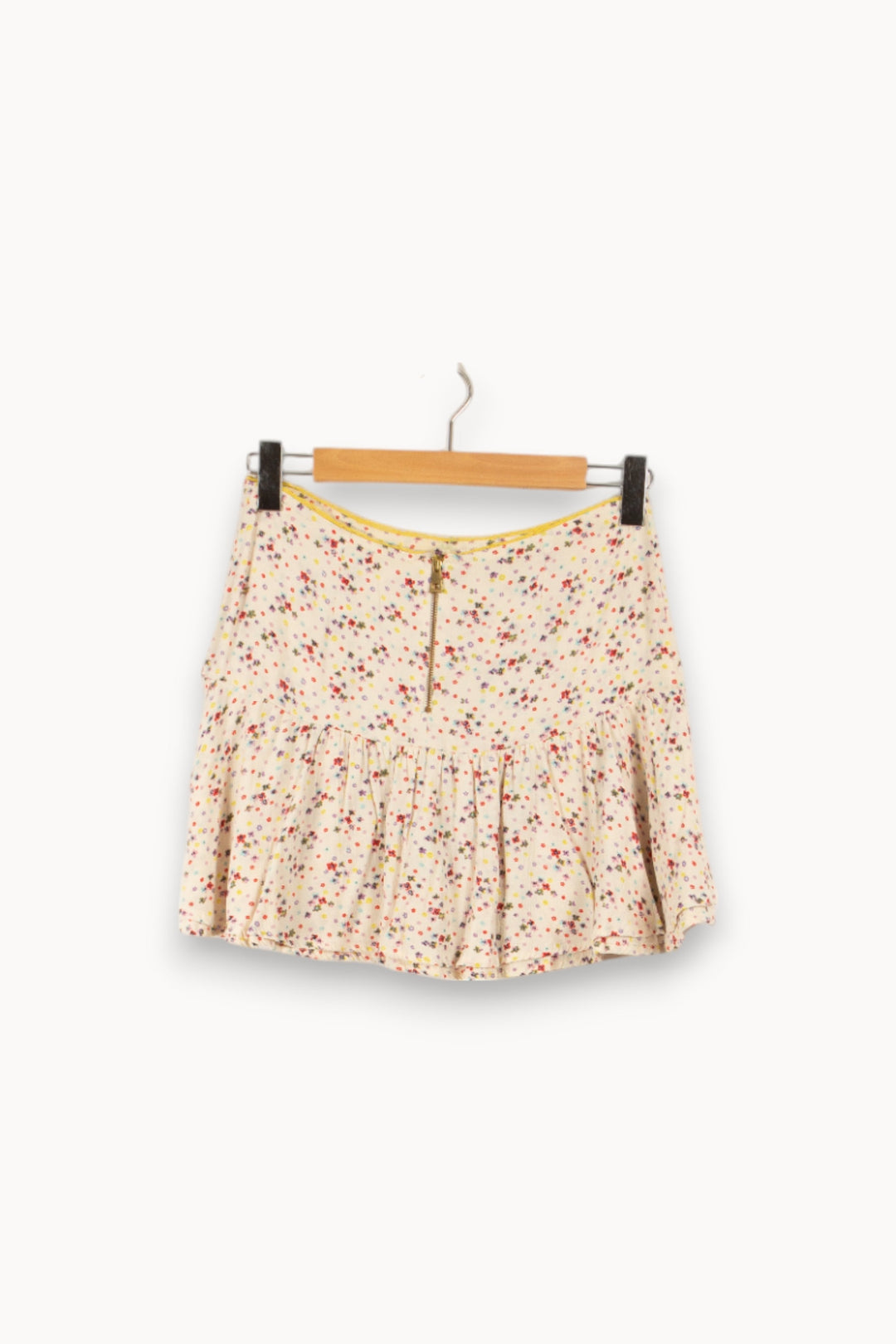 Jupe blanche à motifs multicolores - Taille S/36