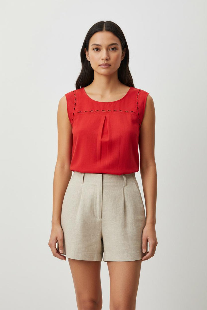 Top rouge - Taille XS/34