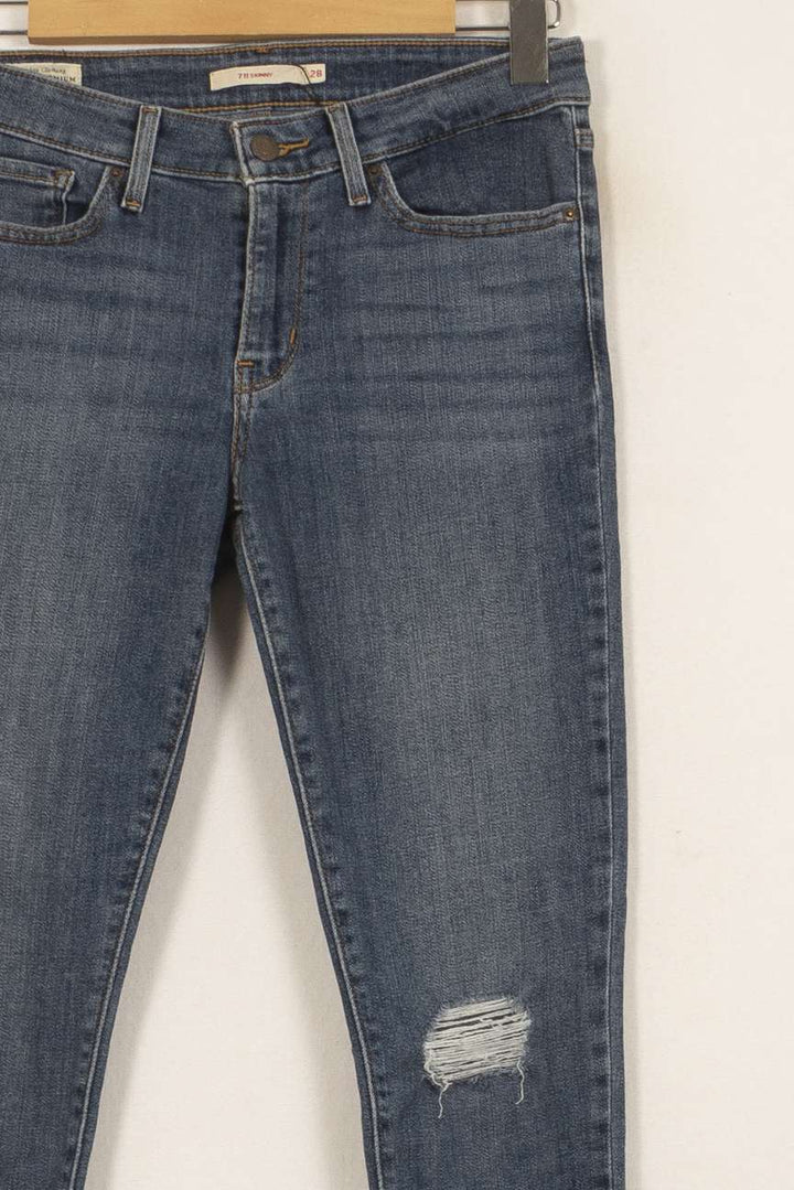 Jean Skinny Bleu - Taille S/36 de la marque Levi's | PARAD21028 - Vendu par Paradigme - Image 3