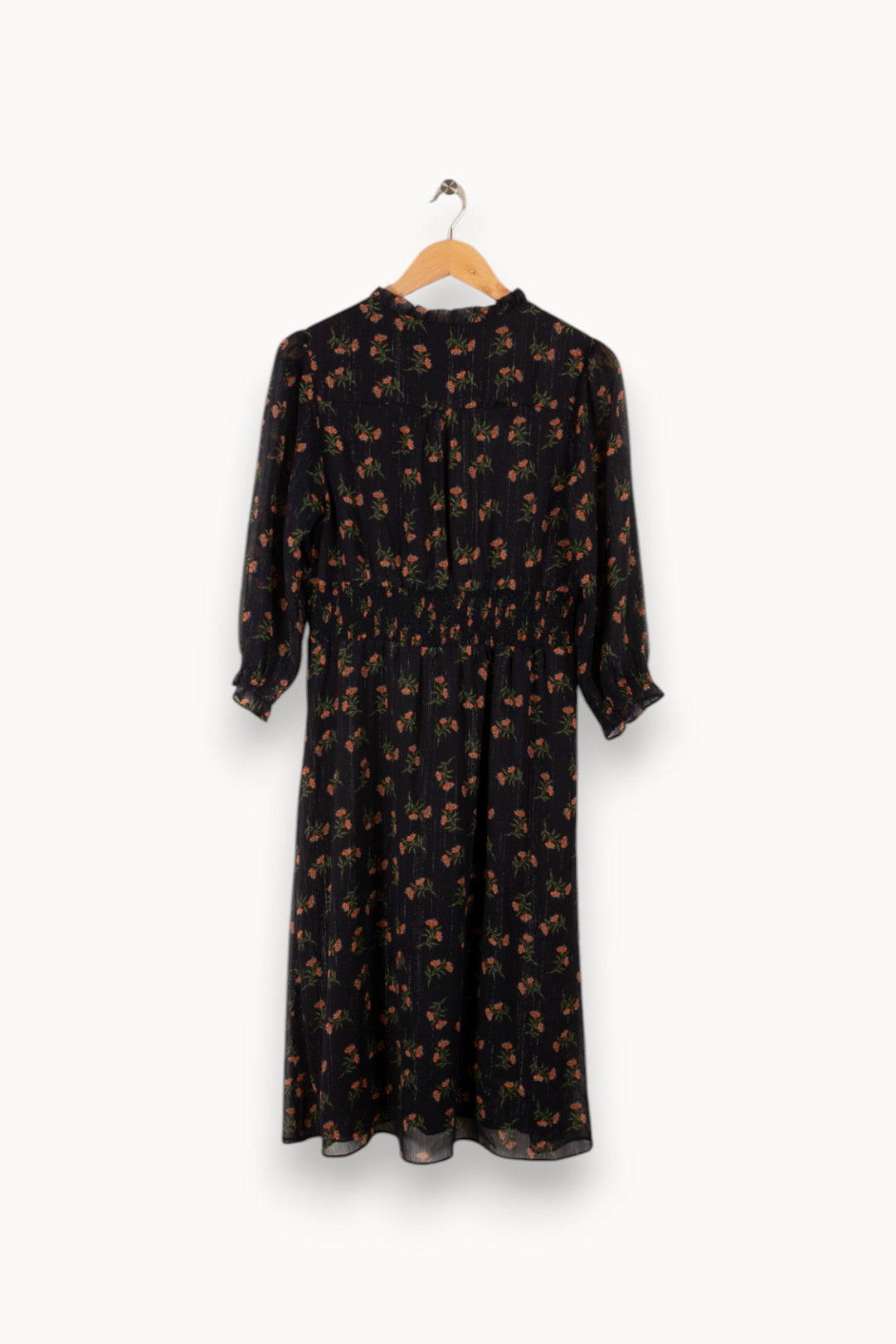Robe bleue foncée à motifs - Taille M/38