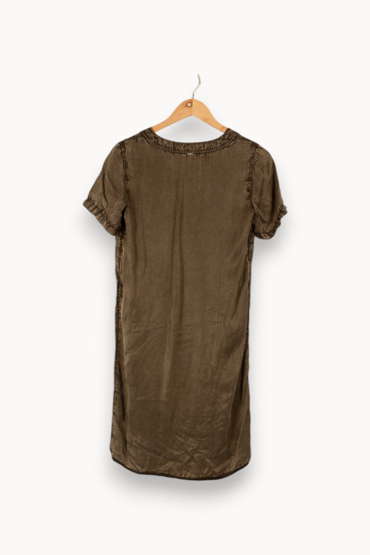 Robe verte/marron - Taille XS/34