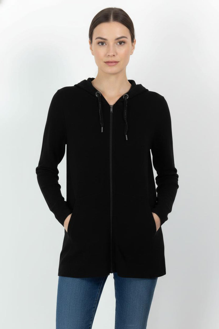 Gilet à Capuche Noir - Taille L/40 de la marque IKKS | PARAD21125 - Vendu par Paradigme - Image 1