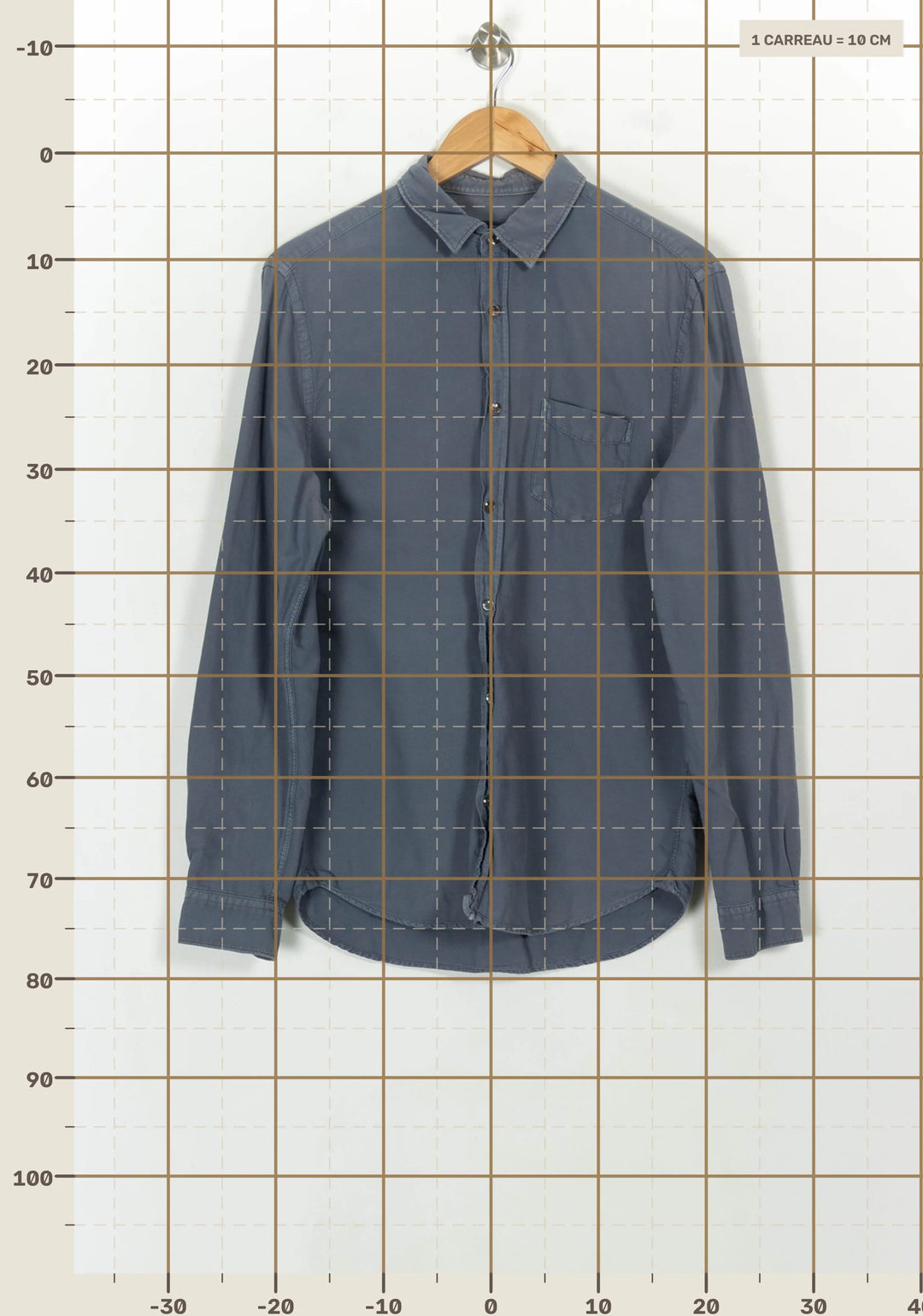 Chemise Grise - Taille L/40 de la marque Closed | PARAD21170 - Vendu par Paradigme - Image 4