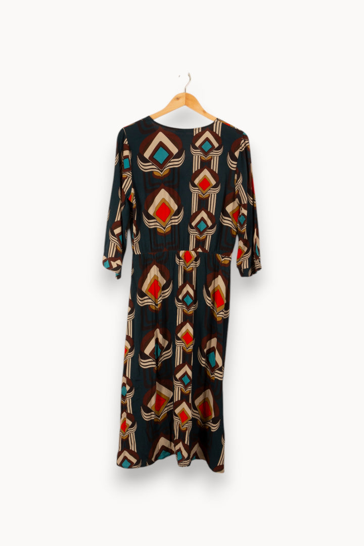 Robe longue imprimé géométrique  -  M/38