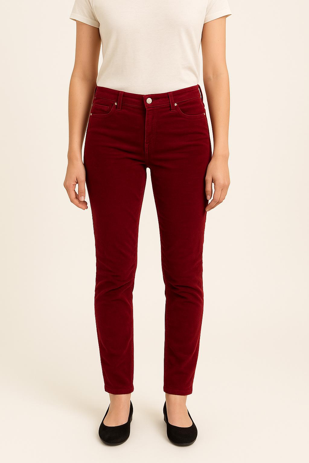 Pantalon Skinny Rouge - Taille S/36 de la marque One Step | PARAD21279 - Vendu par Paradigme - Image 1