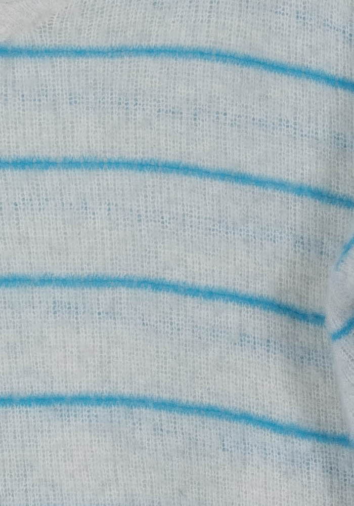 Pull Blanc et Bleu - Taille S/36 de la marque American Vintage | PARAD21300 - Vendu par Paradigme - Image 3