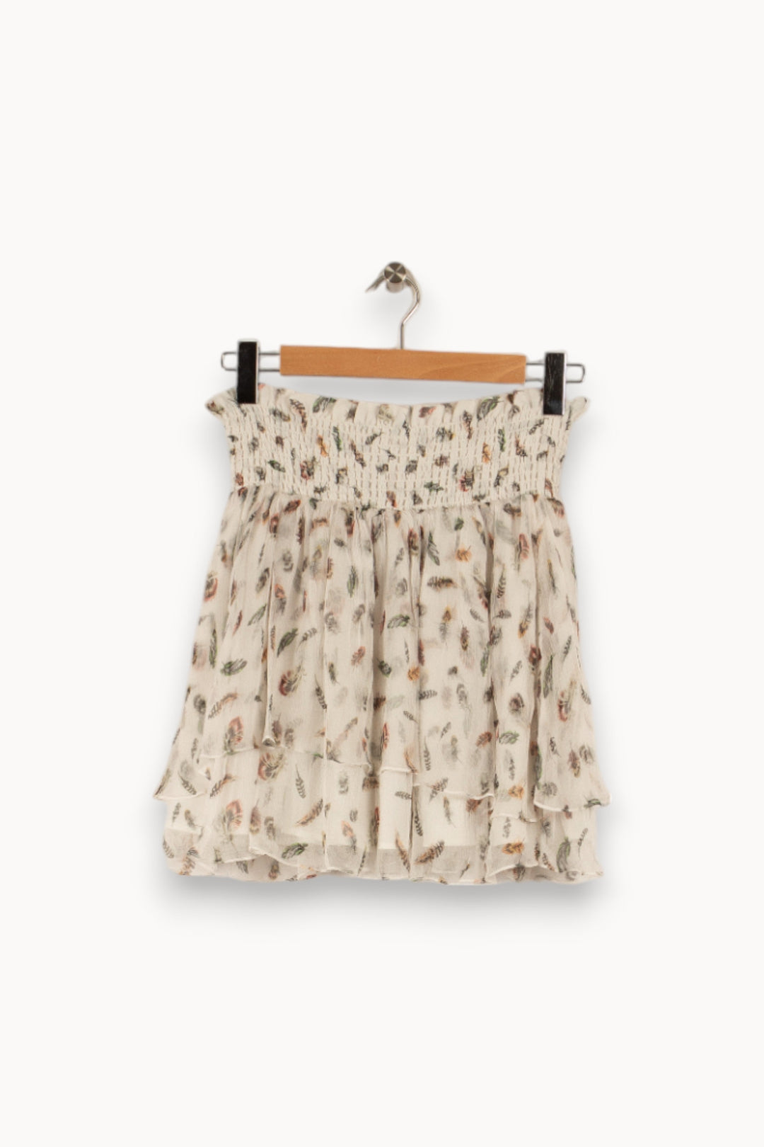 Jupe blanche à motifs - Taille M/38