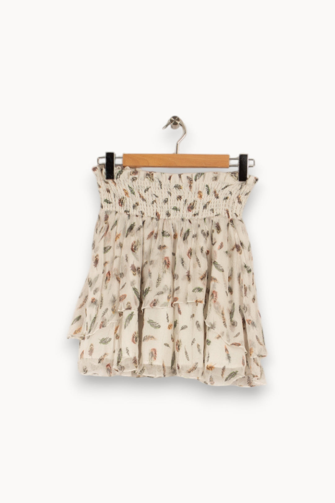 Jupe blanche à motifs - Taille M/38
