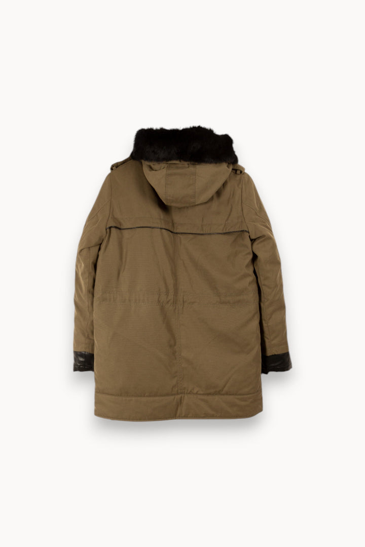 Manteau vert à capuche - Taille S/36