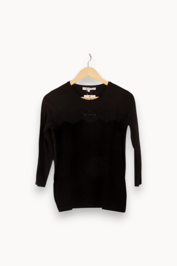 Tee-shirt Noir - Taille M/38 de la marque Gerard Darel | PARAD21369 - Vendu par Paradigme - Image 2