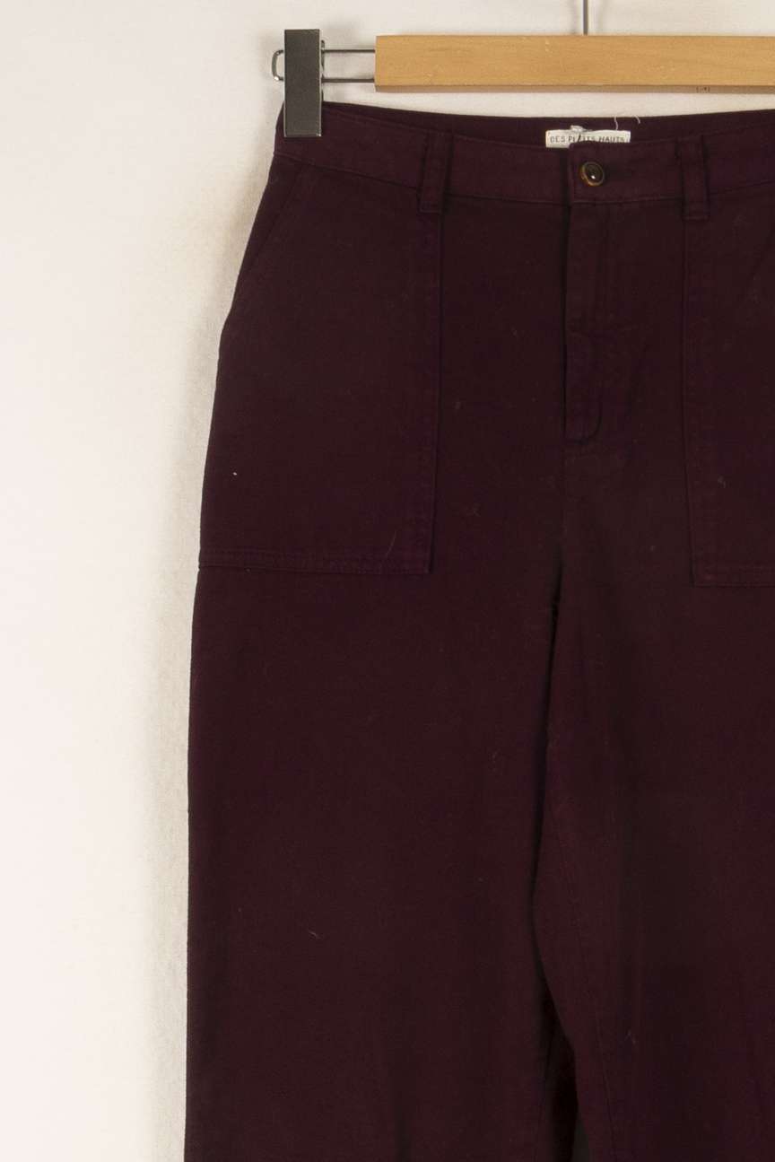 Pantalon Bordeaux - Taille XS/34 de la marque Des petits hauts | PARAD21380 - Vendu par Paradigme - Image 3