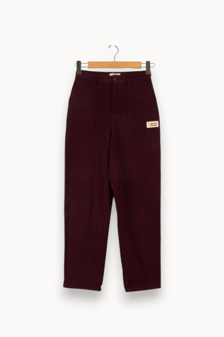Pantalon Bordeaux - Taille XS/34 de la marque Des petits hauts | PARAD21380 - Vendu par Paradigme - Image 2