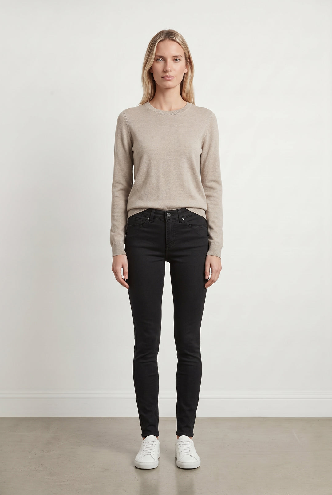 Jean Skinny Noir - Taille S/36 de la marque IKKS | PARAD21392 - Vendu par Paradigme - Image 1