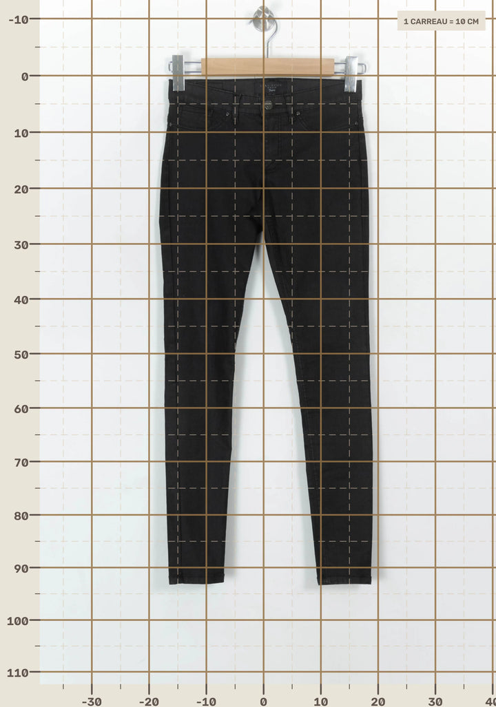 Jean Skinny Noir - Taille S/36 de la marque IKKS | PARAD21392 - Vendu par Paradigme - Image 4