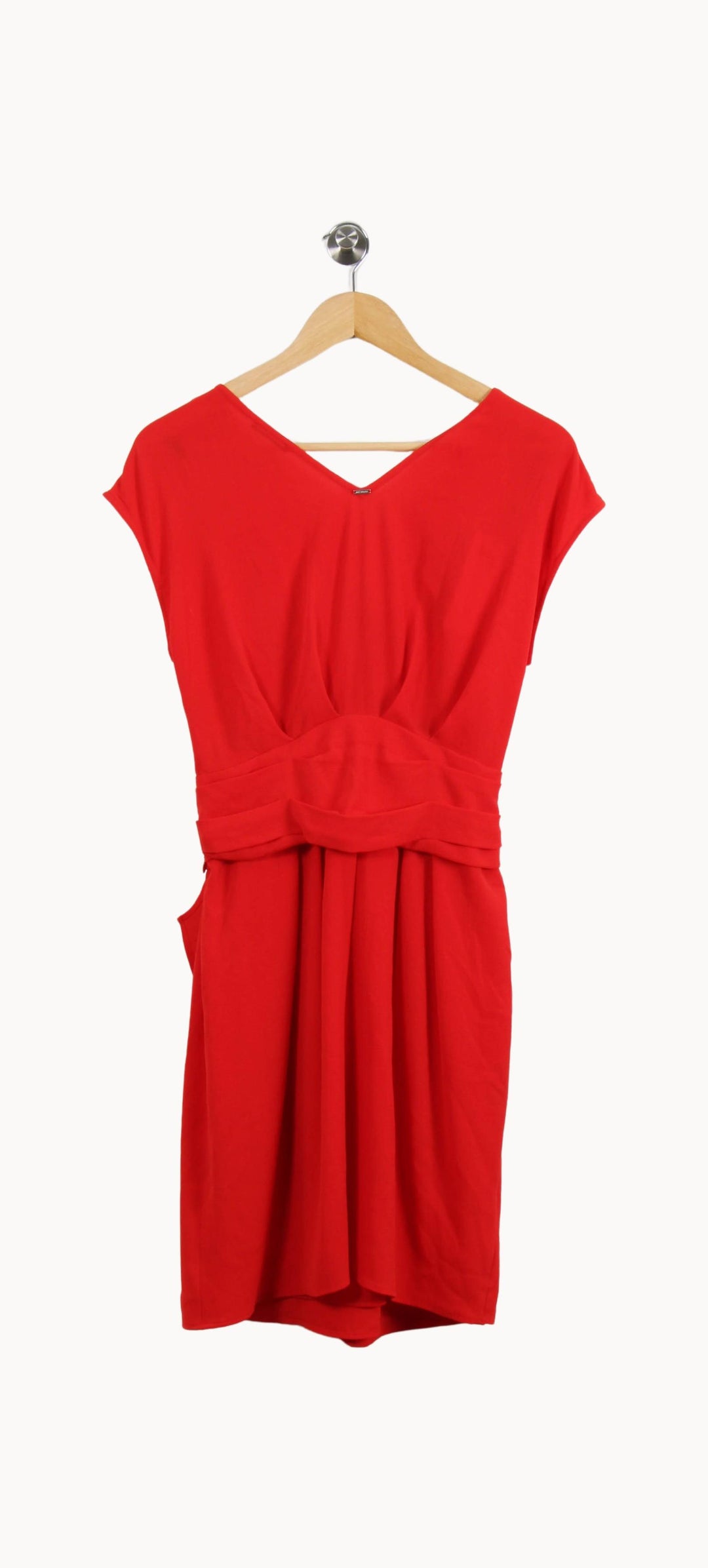 Robe Portefeuille Rouge - Taille S/36 de la marque IKKS | PARAD21454 - Vendu par Paradigme - Image 4