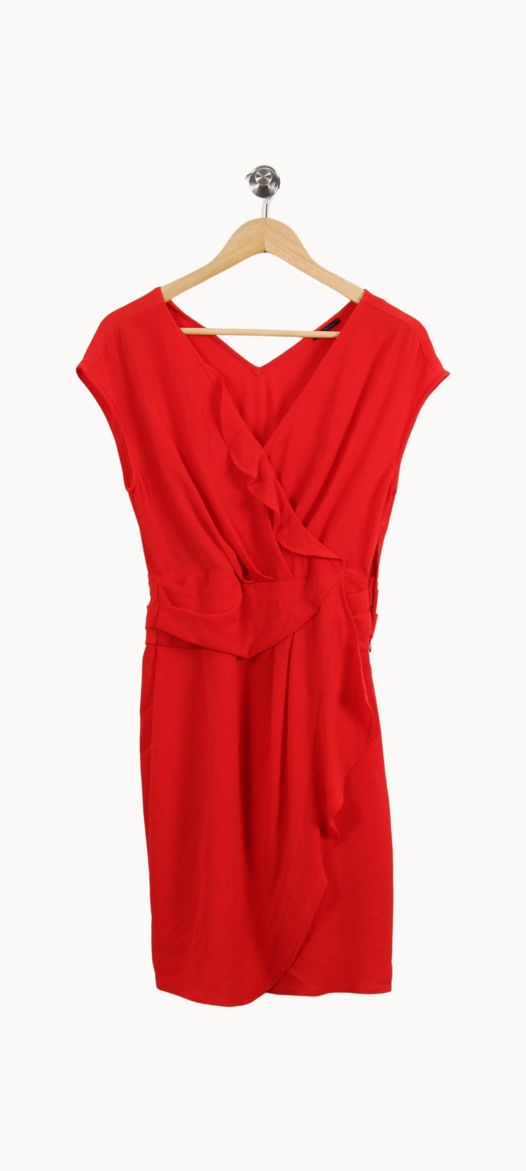 Robe Portefeuille Rouge - Taille S/36 de la marque IKKS | PARAD21454 - Vendu par Paradigme - Image 2