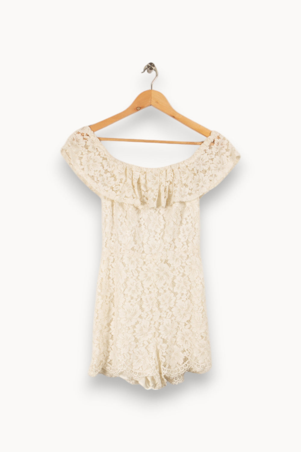 Combishort blanche avec dentelle - Taille S/36
