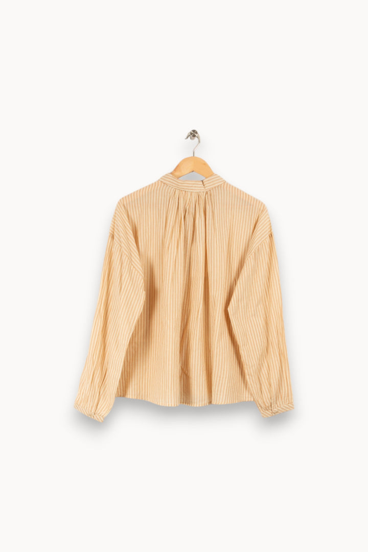 Chemise beige rayée - Taille M/38