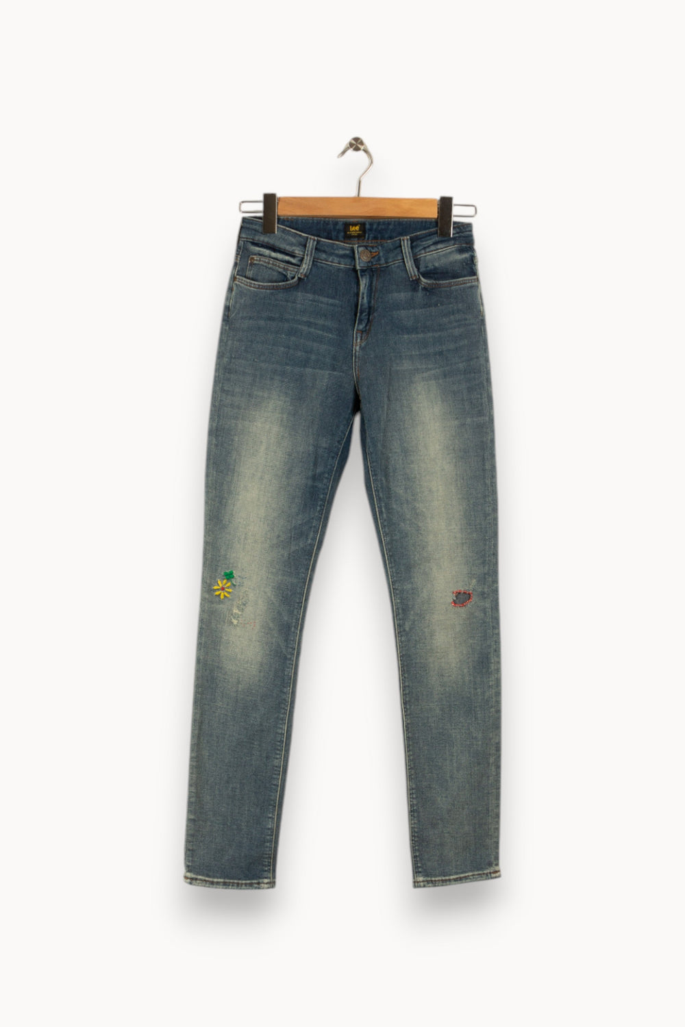 Jean bleu avec détails - Taille S/36
