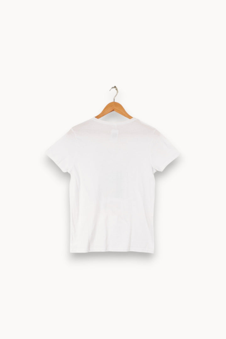 T-shirt blanc avec dessin - Taille S/36